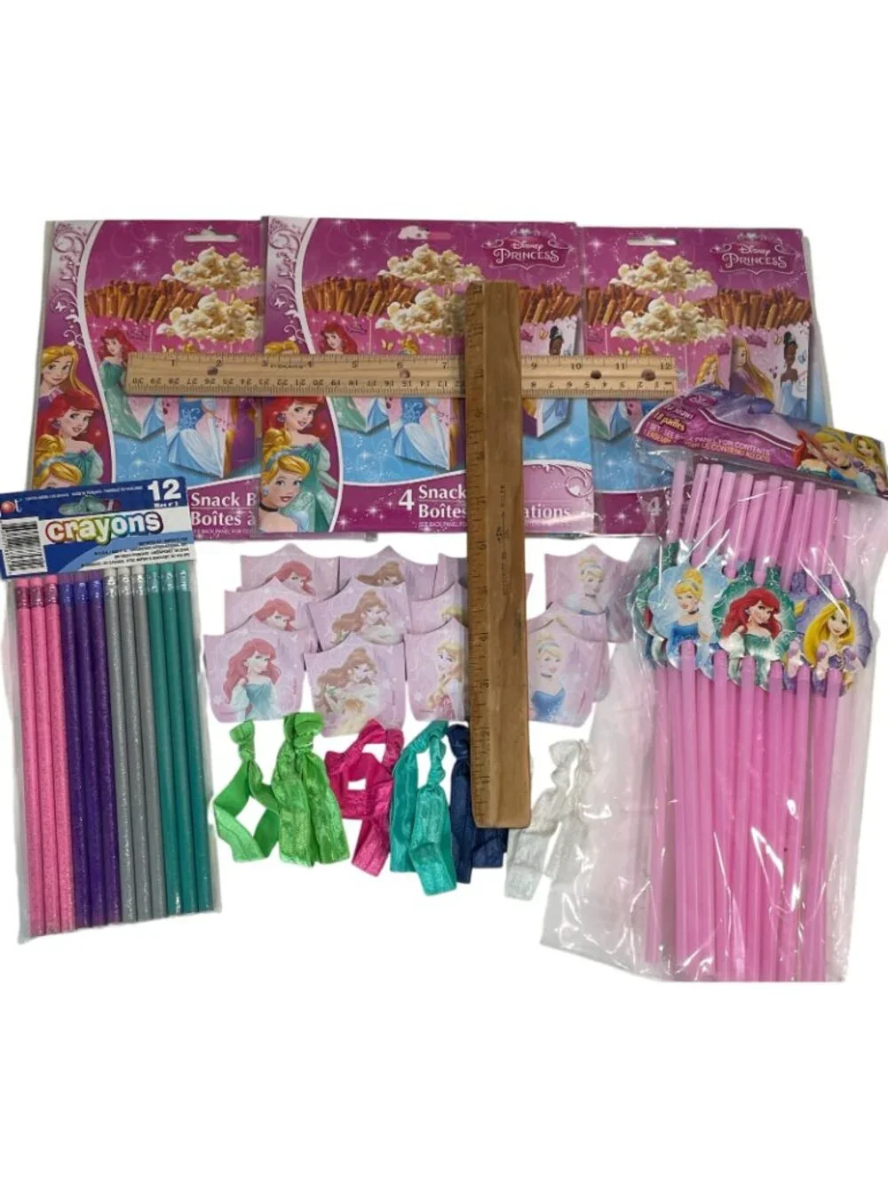 Disney Princess Birthday Party Decor Favors Lot Loot Goodie Bag Filler for 12